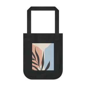 Sustainable Canvas Tote Bag Abstract Leaves Organic - Dipaliz - Bags