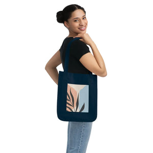 Sustainable Canvas Tote Bag Abstract Leaves Organic - Dipaliz - Bags