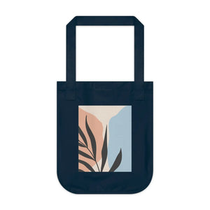 Sustainable Canvas Tote Bag Abstract Leaves Organic - Dipaliz - Bags