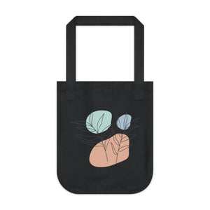Vibrant Organic Canvas Tote Bag - Abstract Foliage Art - Dipaliz - Bags