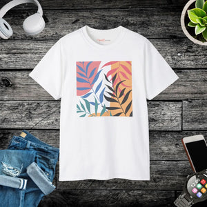 Vibrant Abstract Foliage Ultra Cotton Tee - Dipaliz - T-shirts