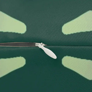 Spun Polyester Lumbar Pillow - Green Abstract Design - Dipaliz - 20’’ × 14’’ - Pillows