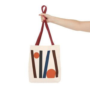 Abstract Lines Print Tote Bag Modern Style Dipaliz - Handbags