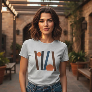 DipaliZ Women’s Favorite Tee Abstract Lines