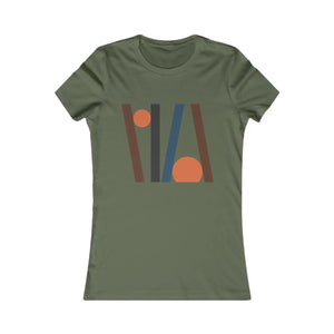 Modern Women’s Favorite Tee - Abstract Lines - Dipaliz - T-shirts