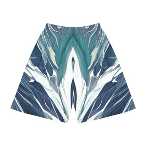 Abstract Men’s Sports Shorts - Performance Pattern - Dipaliz