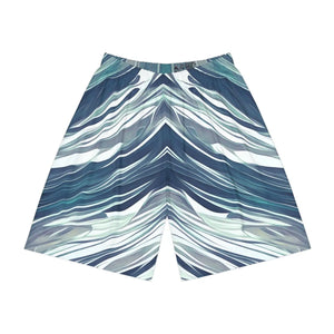 Abstract Men’s Sports Shorts - Performance Pattern - Dipaliz