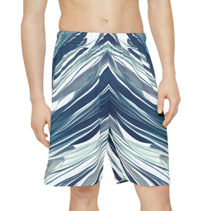 Abstract Men’s Sports Shorts - Performance Pattern - Dipaliz