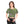 Vibrant Crop Tee - Abstract Green and Purple Pattern - Dipaliz - T-shirts - Xs