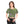 Vibrant Crop Tee - Abstract Green and Purple Pattern - Dipaliz - T-shirts - Xs