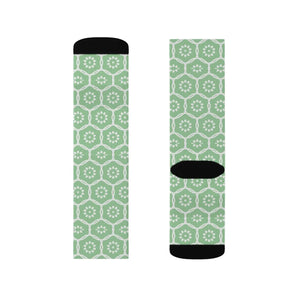 Vibrant Sublimation Socks - Abstract Pattern Green - Dipaliz