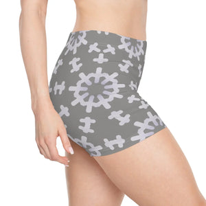 Abstract Pattern Women’s Shorts - Moisture Wicking - Dipaliz
