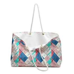 Oversized Polyester Weekender Bag Abstract Pattern Adventure - Dipaliz - 24’’ × 13’’ - Tote Bags