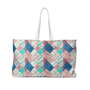 Oversized Polyester Weekender Bag Abstract Pattern Adventure - Dipaliz - 24’’ × 13’’ - Tote Bags