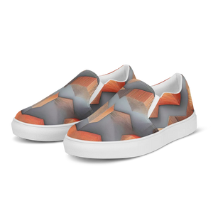 Urban Abstract Canvas Shoes - Men’s Slip Design - Dipaliz - Sneakers