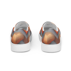 Urban Abstract Canvas Shoes - Men’s Slip Design - Dipaliz - Sneakers
