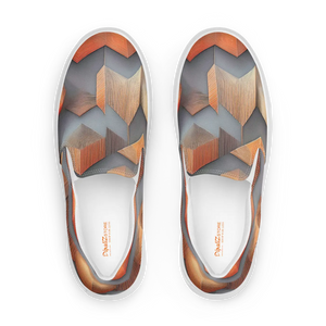 Urban Abstract Canvas Shoes - Men’s Slip Design - Dipaliz - Sneakers