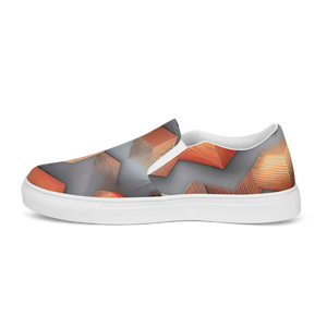 Urban Abstract Canvas Shoes - Men’s Slip Design - Dipaliz - Sneakers