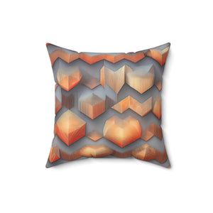 Vibrant Abstract Pattern Square Pillow Spun Polyester - Dipaliz - Throw Pillows