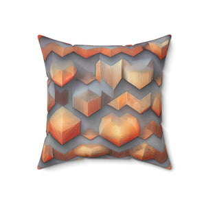 Vibrant Abstract Pattern Square Pillow Spun Polyester - Dipaliz - Throw Pillows