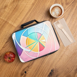 Chic Neoprene Lunch Bag - Abstract Pink Pattern - Dipaliz - Bags