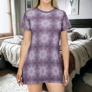 Abstract Pattern Shirt Dress – Organic Cotton - Dipaliz - Dresses - Xs