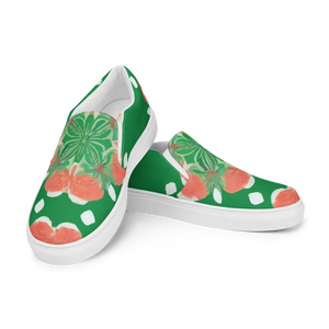 Bold Abstract Canvas Shoes Women’s Slip Casual - Dipaliz - Sneakers