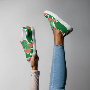 Bold Abstract Canvas Shoes Women’s Slip Casual - Dipaliz - Sneakers