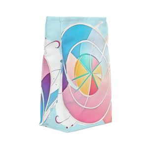 Vibrant Abstract Pink Lunch Bag - Polyester Design - Dipaliz - Bags