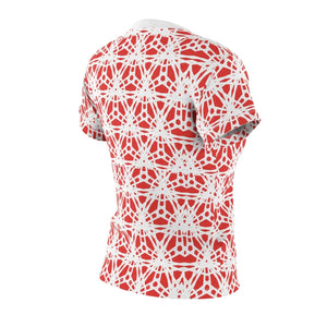 Abstract Red Pattern Tee - Polyester Comfort Fit - Dipaliz - T-shirts - Xs