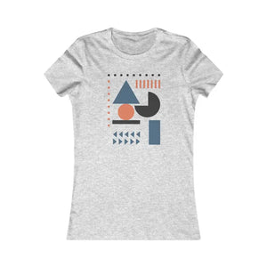 Women’s Favorite Tee Abstract Shapes Bold Comfort Dipaliz - s / Athletic Heather - T-shirts