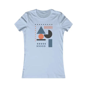 Women’s Favorite Tee Abstract Shapes Bold Comfort Dipaliz - s / Baby Blue - T-shirts