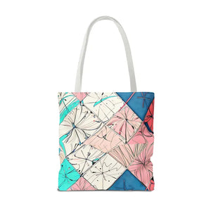 Abstract Square Print Tote Bag - Bold Style Statement - Dipaliz - Bags