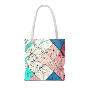 Abstract Square Print Tote Bag - Bold Style Statement - Dipaliz - Bags