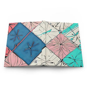 Paper Products - Hardcover Journal Matte Abstract Square Pattern by Dipaliz