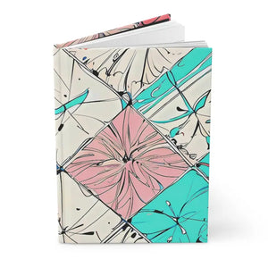 Paper Products - Hardcover Journal Matte Abstract Square Pattern by Dipaliz