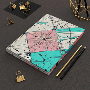 Hardcover Journal Matte Abstract Square Pattern Notebook - Dipaliz - Journals