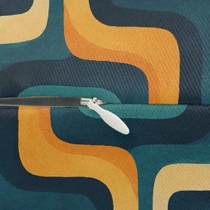 Abstract Pattern Lumbar Pillow - Spun Polyester with Insert - Dipaliz - 20’’ × 14’’ - Throw Pillows