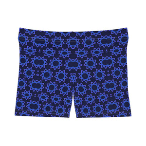 Soft Women’s Shorts - Abstract Star Pattern Spandex - Dipaliz