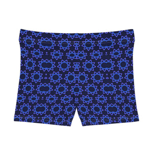 Soft Women’s Shorts - Abstract Star Pattern Spandex - Dipaliz