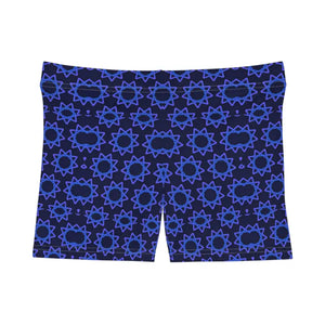 Abstract Star Pattern Women’s Shorts - Moisture Wicking - Dipaliz