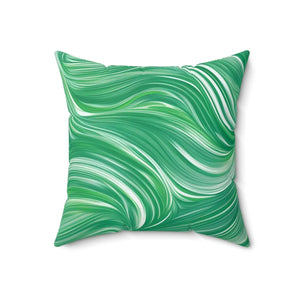 Abstract Wavy Pattern Polyester Square Pillow - Dipaliz - Throw Pillows