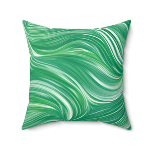 Abstract Wavy Pattern Polyester Square Pillow - Dipaliz - Throw Pillows