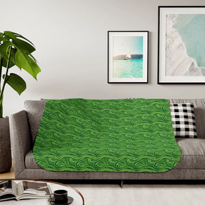 Abstract Wavy Sherpa Blanket – Warm Throw - Dipaliz - Blankets