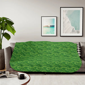Abstract Wavy Sherpa Blanket – Warm Throw - Dipaliz - Blankets