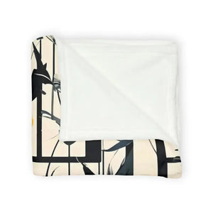Home Decor - Abstract Wildflowers Soft Polyester Blanket - Cozy Style - Dipaliz