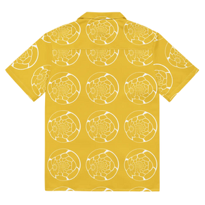 Abstract Yellow Unisex Button Shirt - Bold Summer - Dipaliz - Shirts