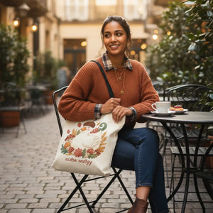 Dipaliz Acorn Energy Duck Tote Bag Cotton Canvas Shopper - Bags