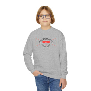 Cozy Youth Crewneck Sweatshirt Cotton Blend Everyday - Dipaliz - Sweatshirts