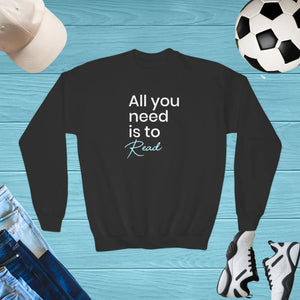 Cozy Youth Crewneck Sweatshirt - Cotton Blend - Dipaliz - Sweatshirts